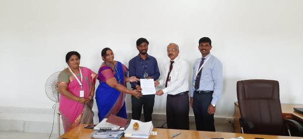 School of management studies has signed a Memorandum of Understanding with Youth 4 job,  on 20.11.2019 .The aim of this MoU is  give to train the students with disability on employability skills and connect them to companies .