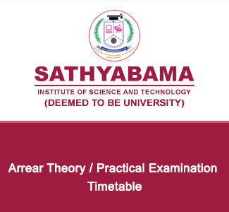 Arrear Theory / Practical Examination Timetable