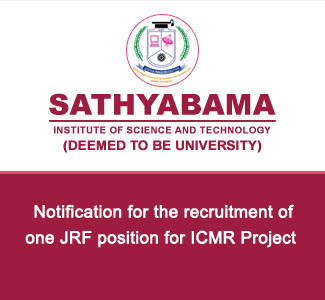 Notification for the recruitment of one JRF position for ICMR Project