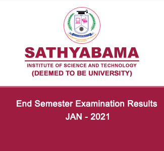 End Semester Examination - Results - JAN 2021
