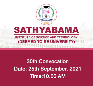 30th Convocation, Date:25th September,2021, Time:10.00AM