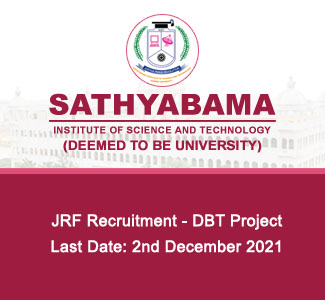JRF recruitment- DBT project