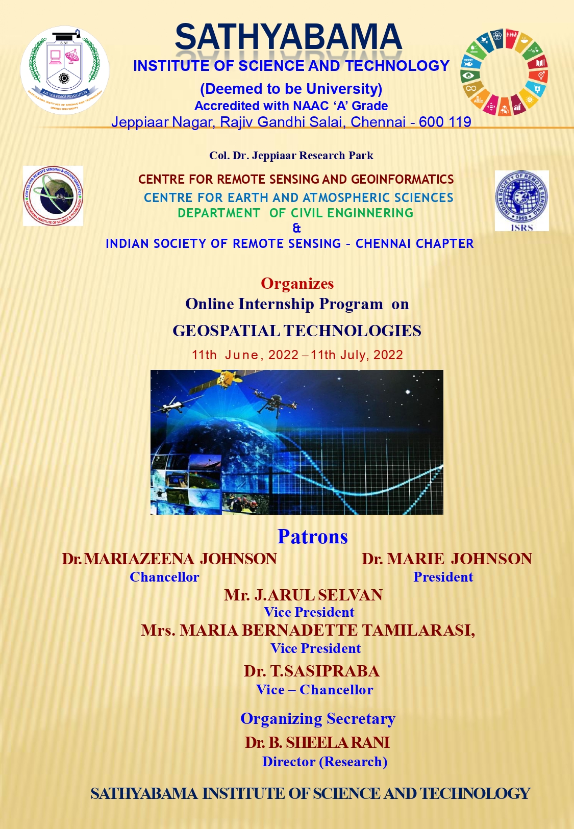 Online Internship Program on " Geospatial Technologies"