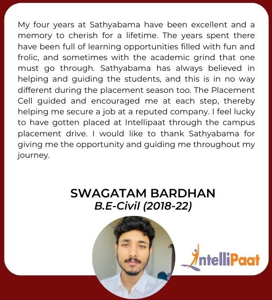 Sathyabama - Testimonial