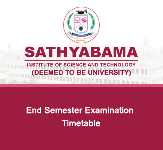 End Semester Examination -Timetable