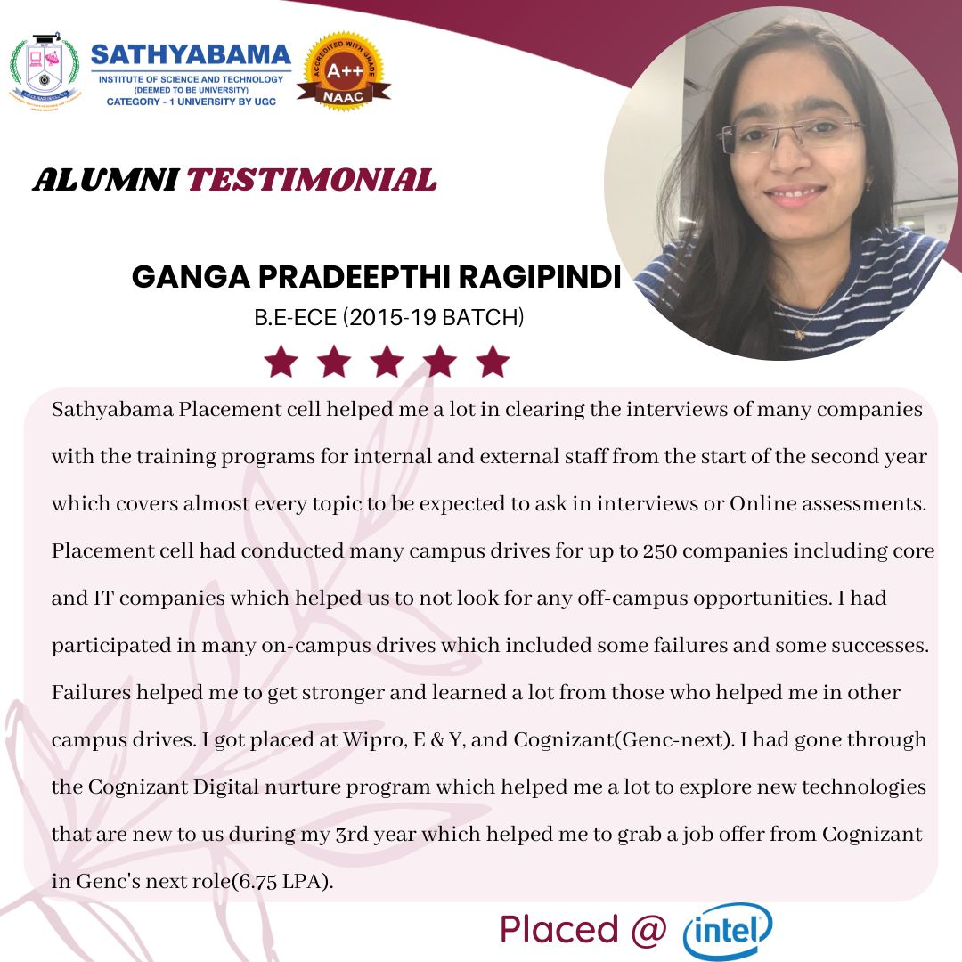 Sathyabama Testimonial - 2022