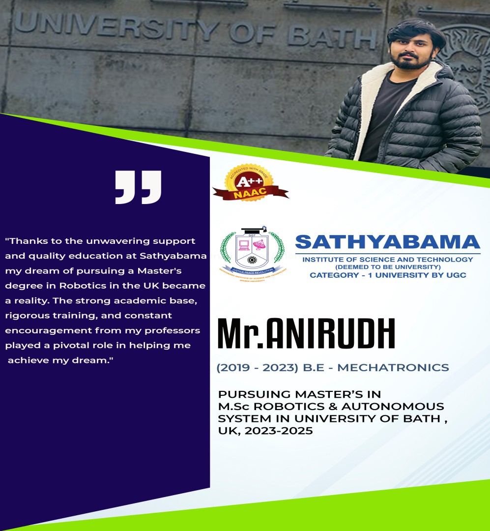 Sathyabama Testimonial | 2019 - 2023