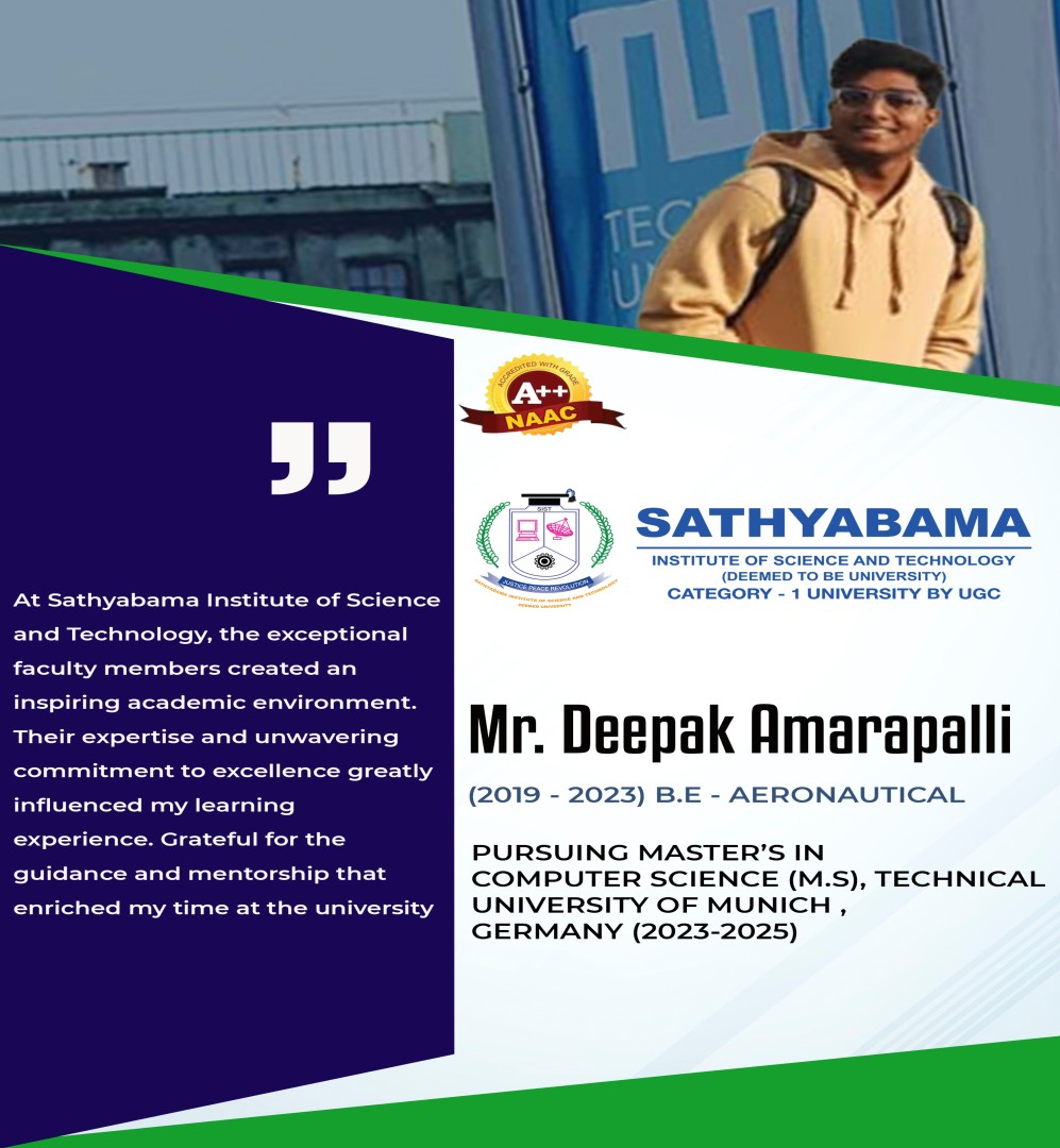 Sathyabama Testimonial | 2019 - 2023