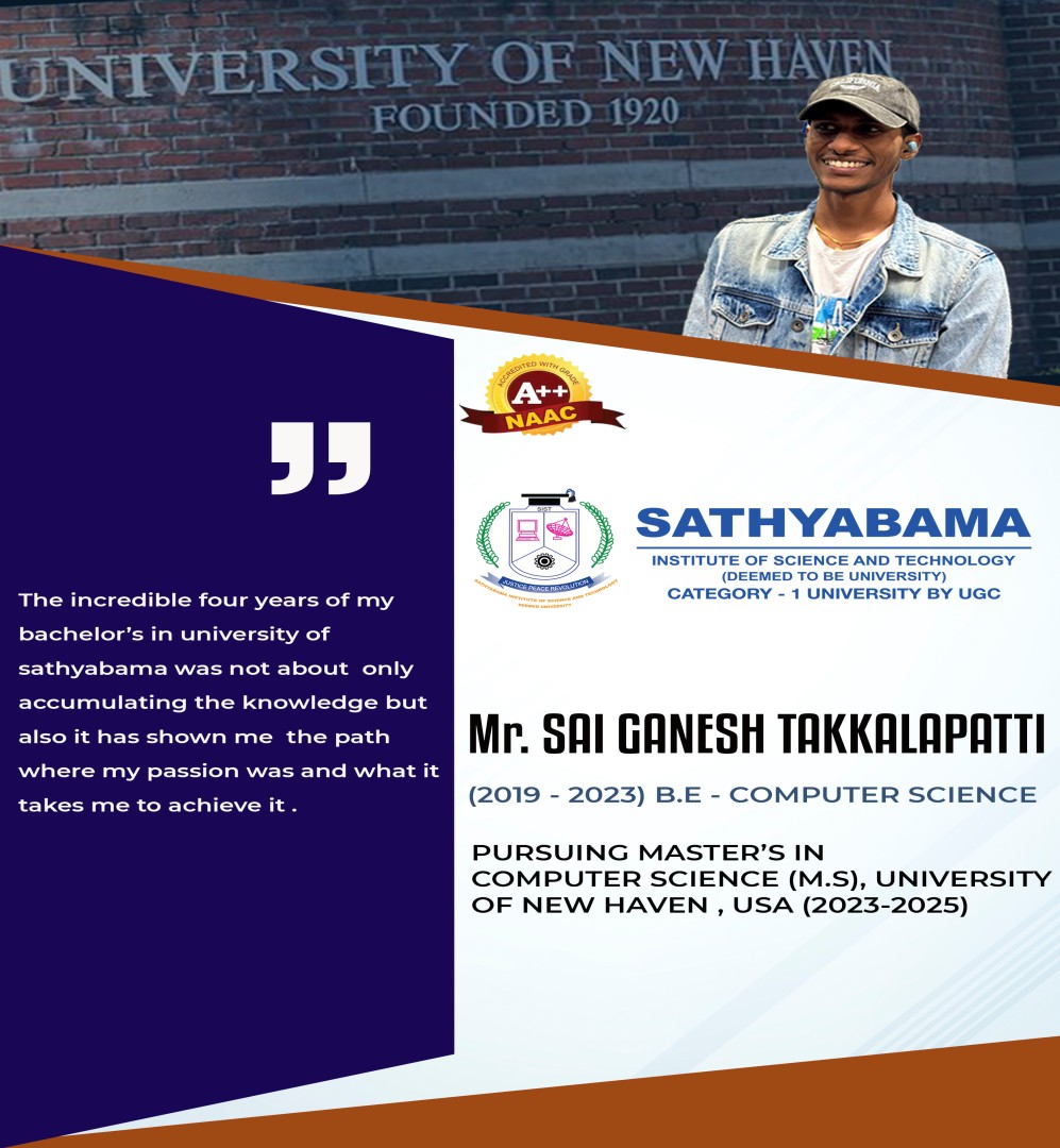 Sathyabama Testimonial | 2019 - 2023