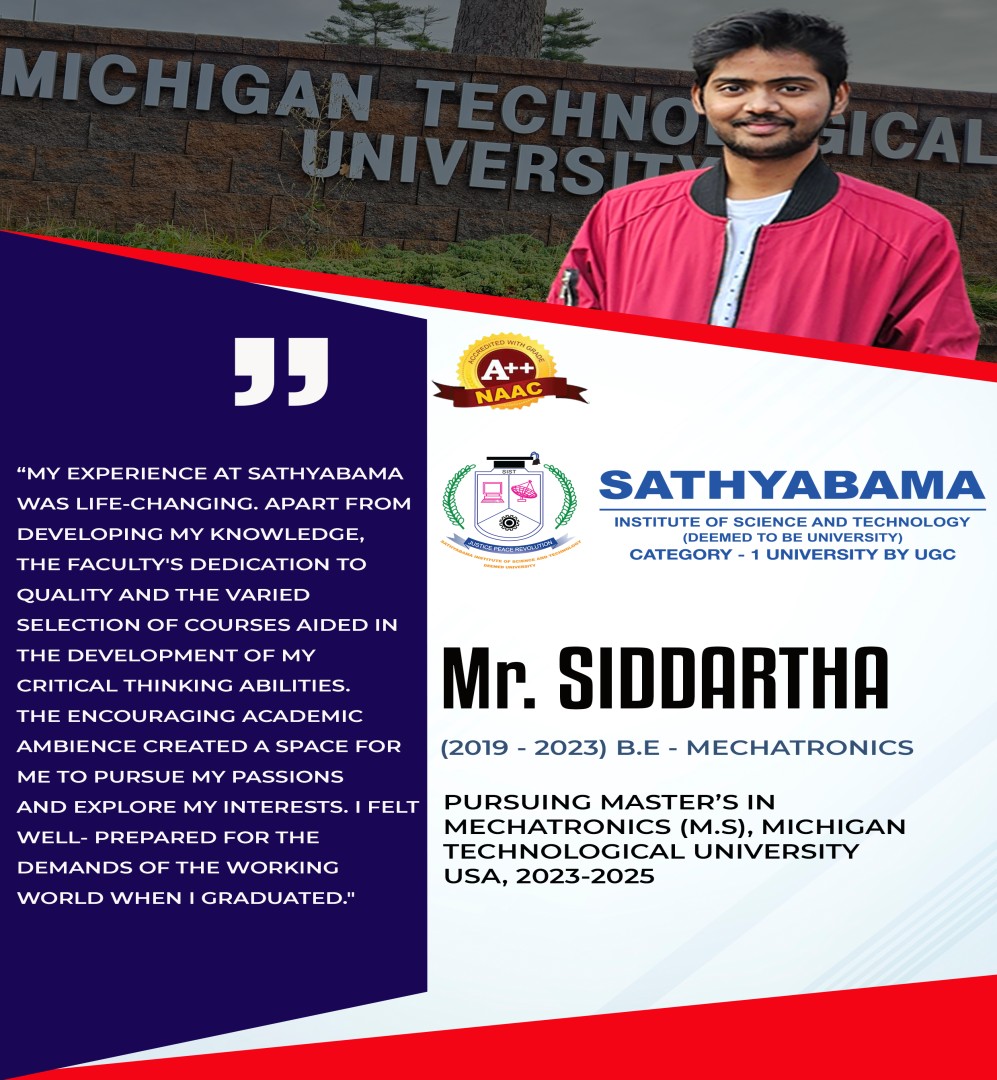 Sathyabama Testimonial | 2019 - 2023