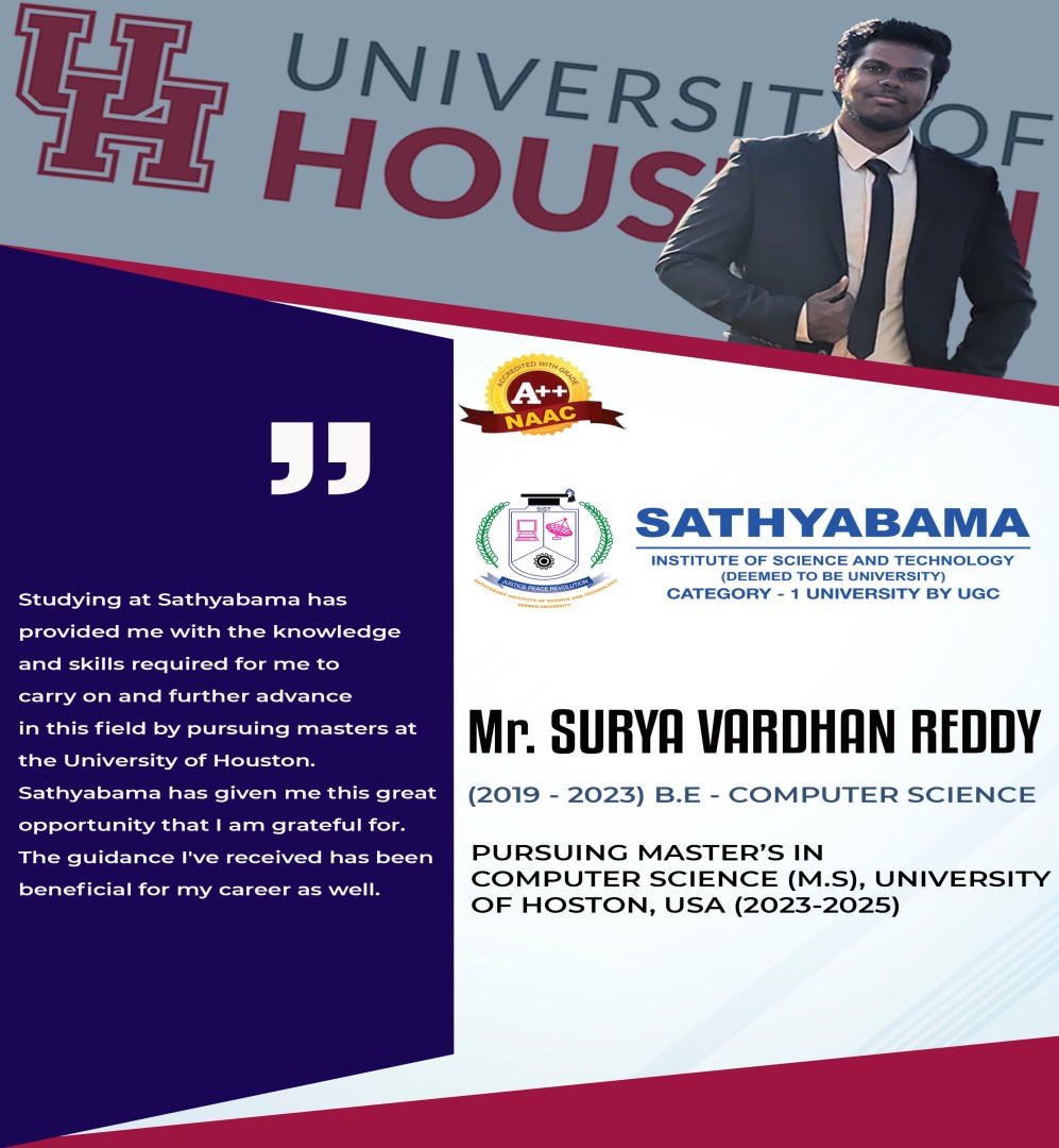 Sathyabama Testimonial | 2019 - 2023