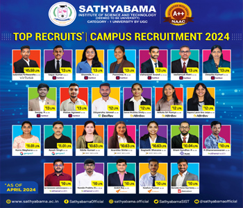 Sathyabama Campus highest Salary Package