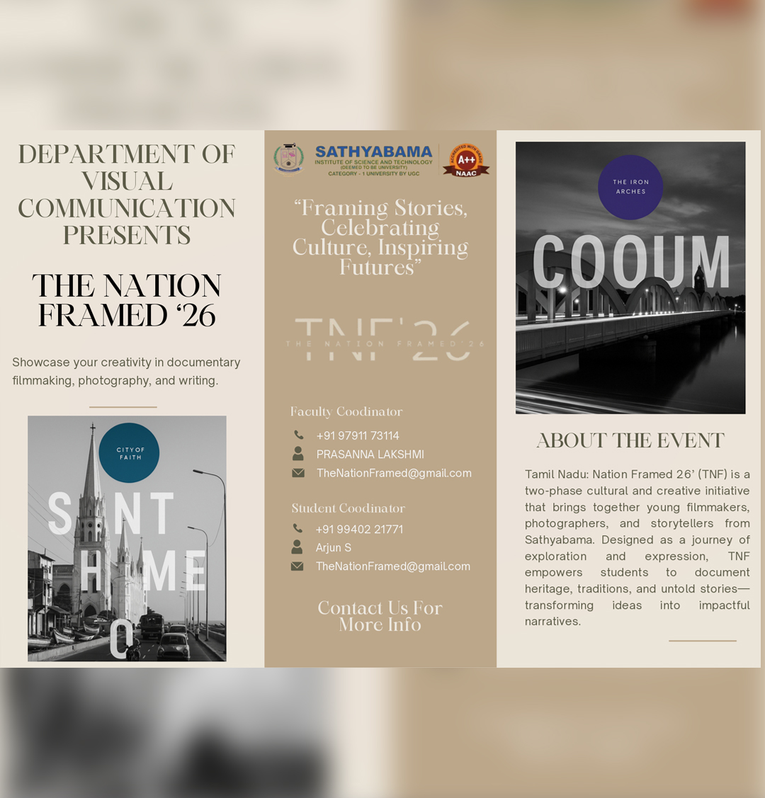 DEPARTMENT OF VISUAL COMMUNICATION PRESENTS THE NATION FRAMED ‘26