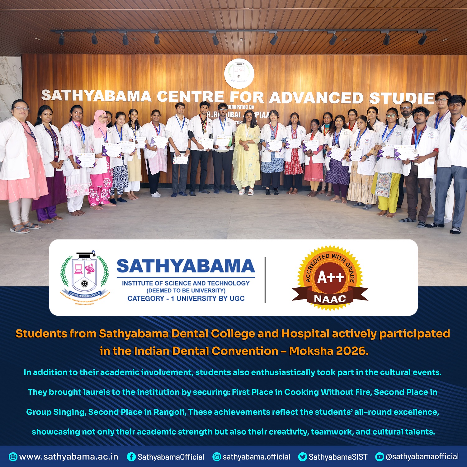 Sathyabama Student Achievement