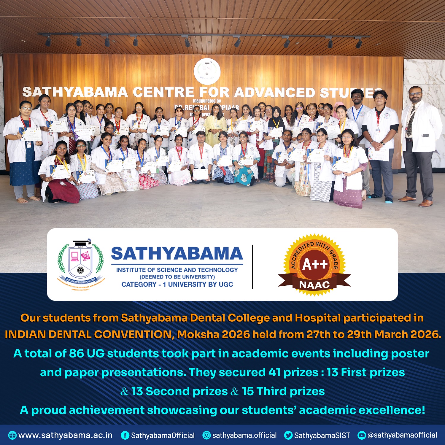 Sathyabama Student Achievement
