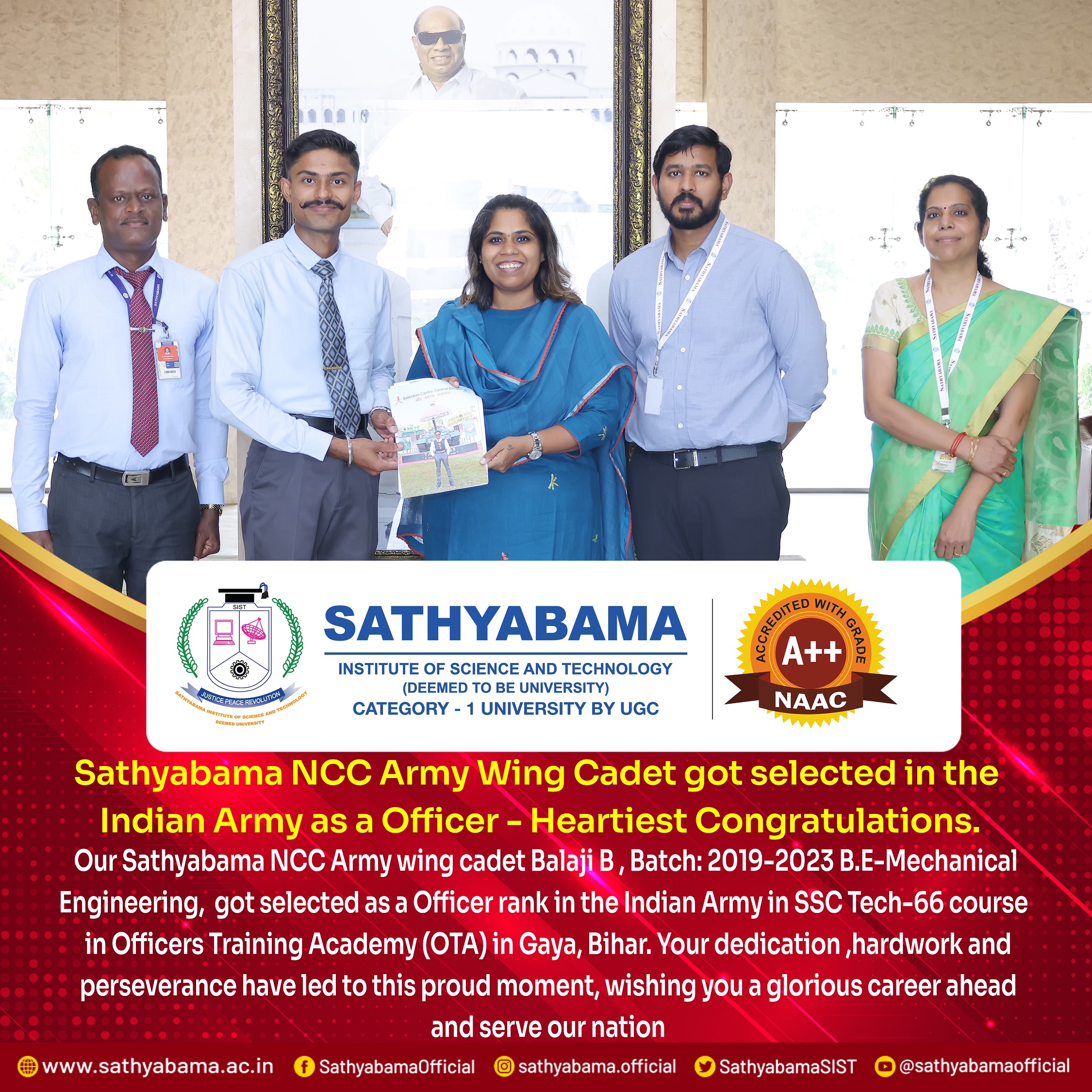 Sathyabama Student Achievement