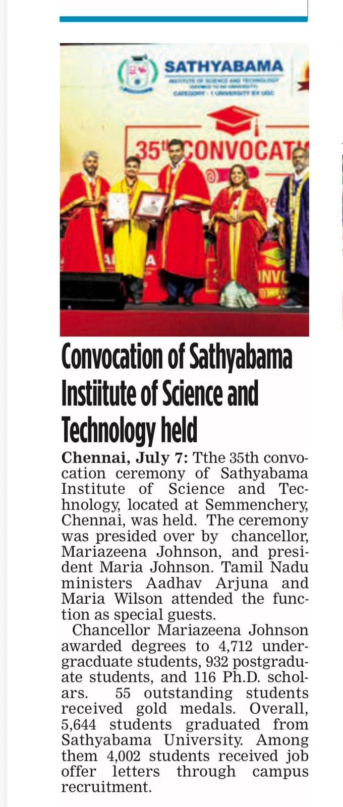 35th Convocation on July 11,2025