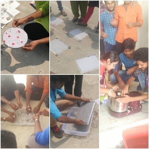 'Paper Recycling Workshop' for the club students was organized on 10th March 2018