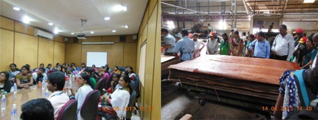 An Industrial Visit was organized by SHARON PLYWOODS to Gummidipoondi Factory on 14th June 2013.