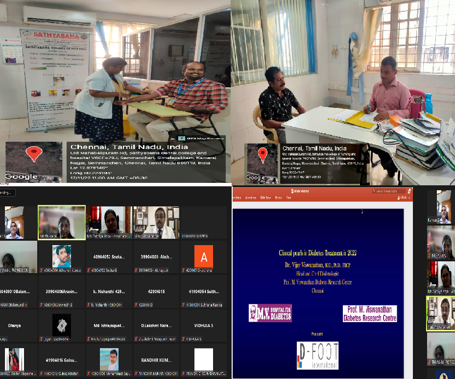 REPORT OF DIABETES WEEK CELEBRATION FROM 14.11.2022 TO 18.11.2022