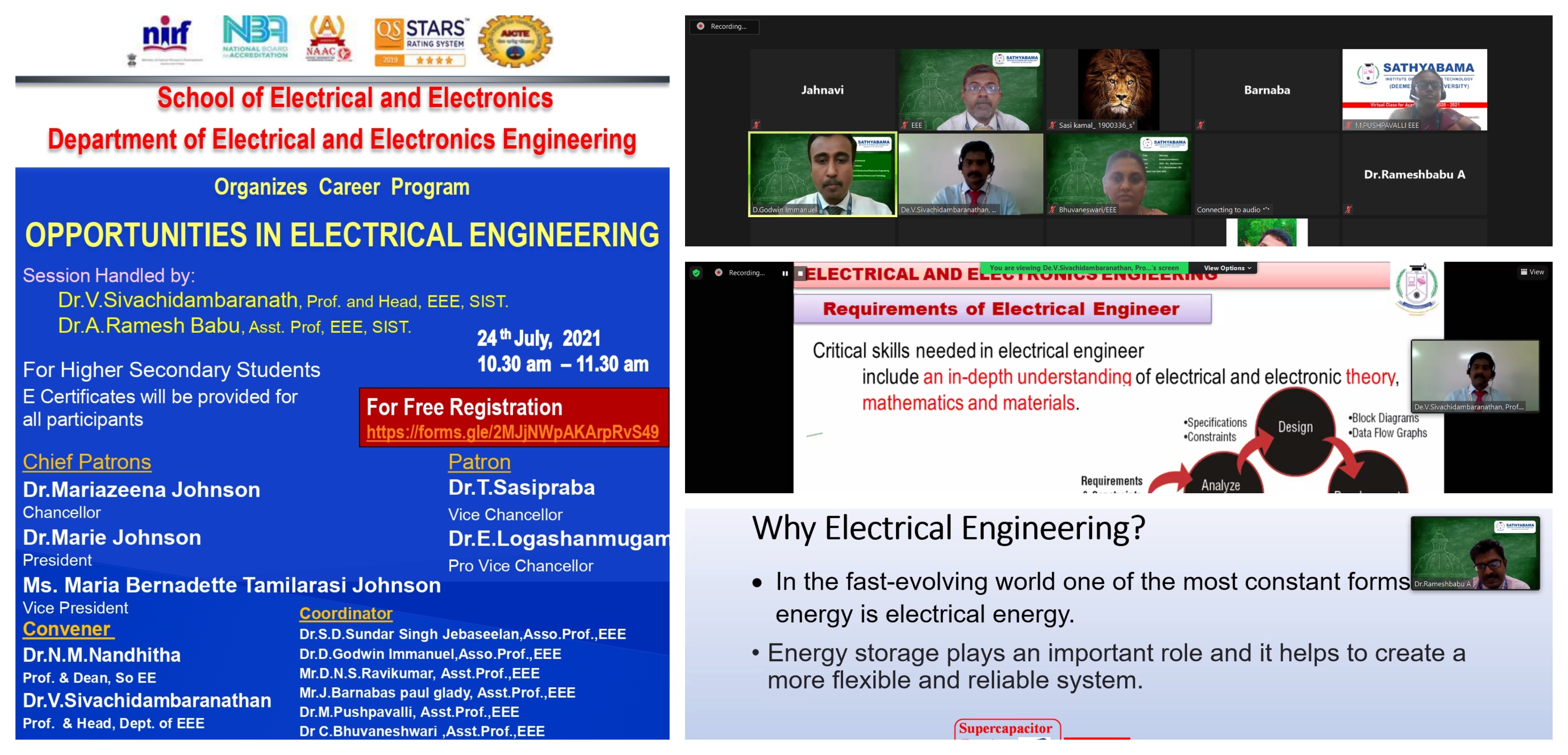 CAREER PROGRAM-“OPPORTUNITIES IN ELECTRICAL ENGINEERING