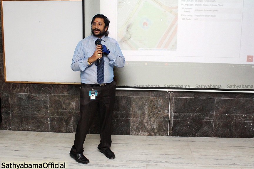 Ethical Hacking” on 3rd, July 2019. Mr. Venkatesan Prabu, Managing Director