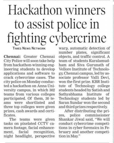 Hackathon winners to assist police in fighting cybercrime-Prize Winner_2022